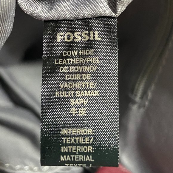 Fossil Tinsley Cabernet Pebbled Leather Crossbody Handbag SHB1788 NWT - Picture 10 of 13